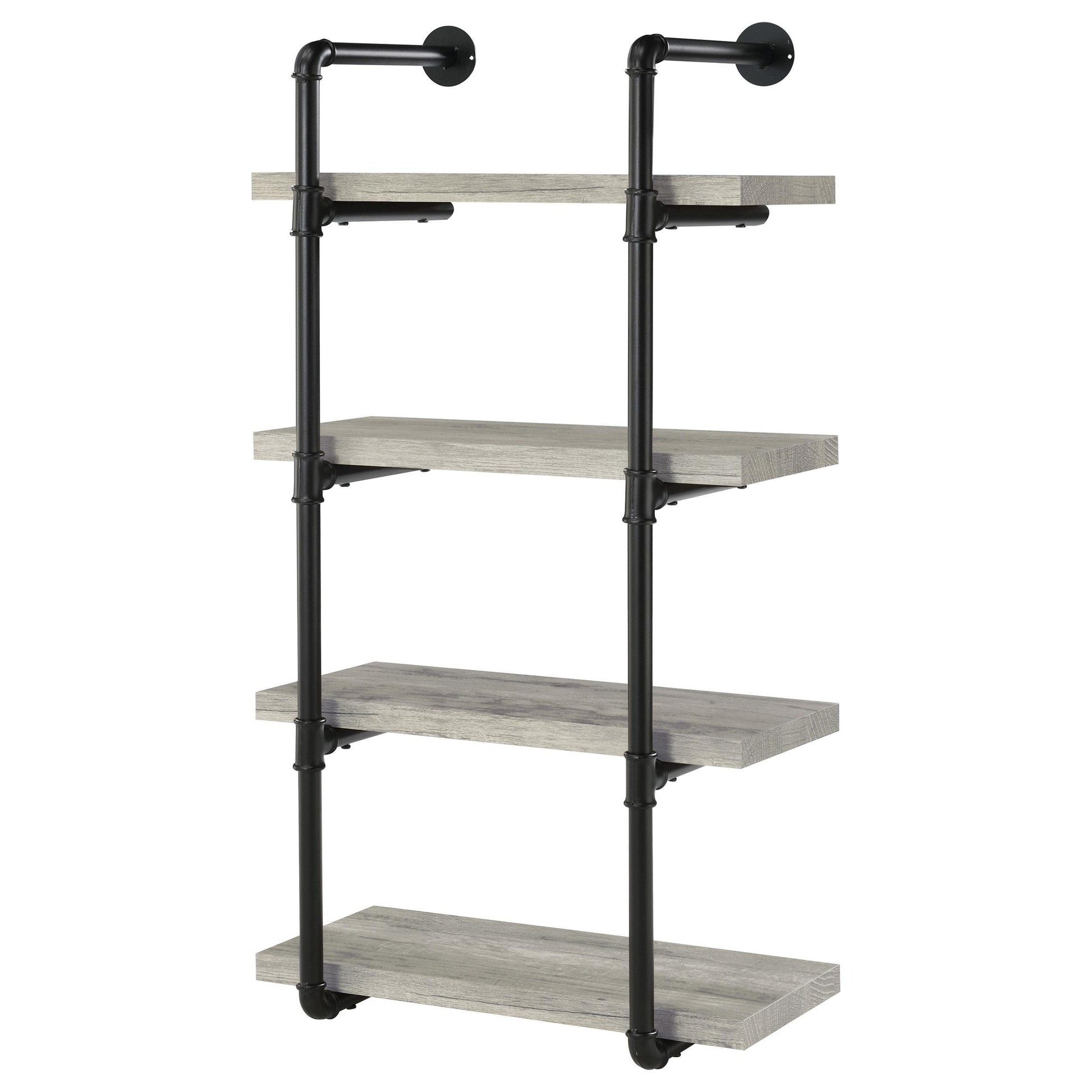 Coaster Furniture Elmcrest 804416 24-inch 4-shelf Wall Bookshelf - Grey Driftwood IMAGE 3