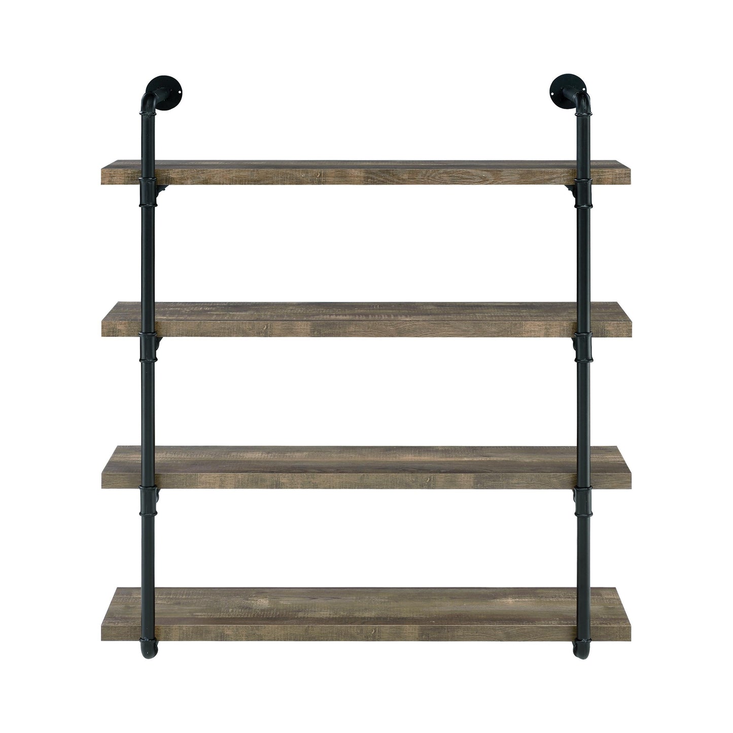 Coaster Furniture Elmcrest 804417 39-inch 4-shelf Wall Bookshelf - Rustic Oak IMAGE 2