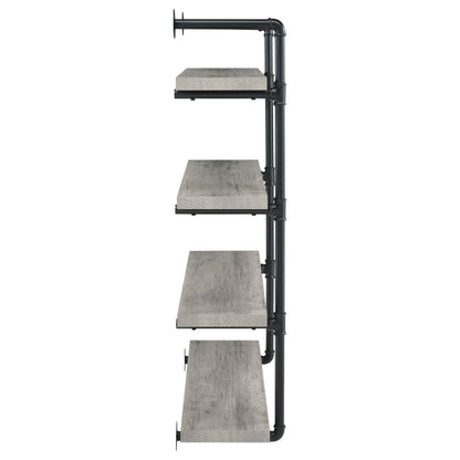Coaster Furniture Elmcrest 804427 39-inch 4-shelf Wall Bookshelf - Grey Driftwood IMAGE 8