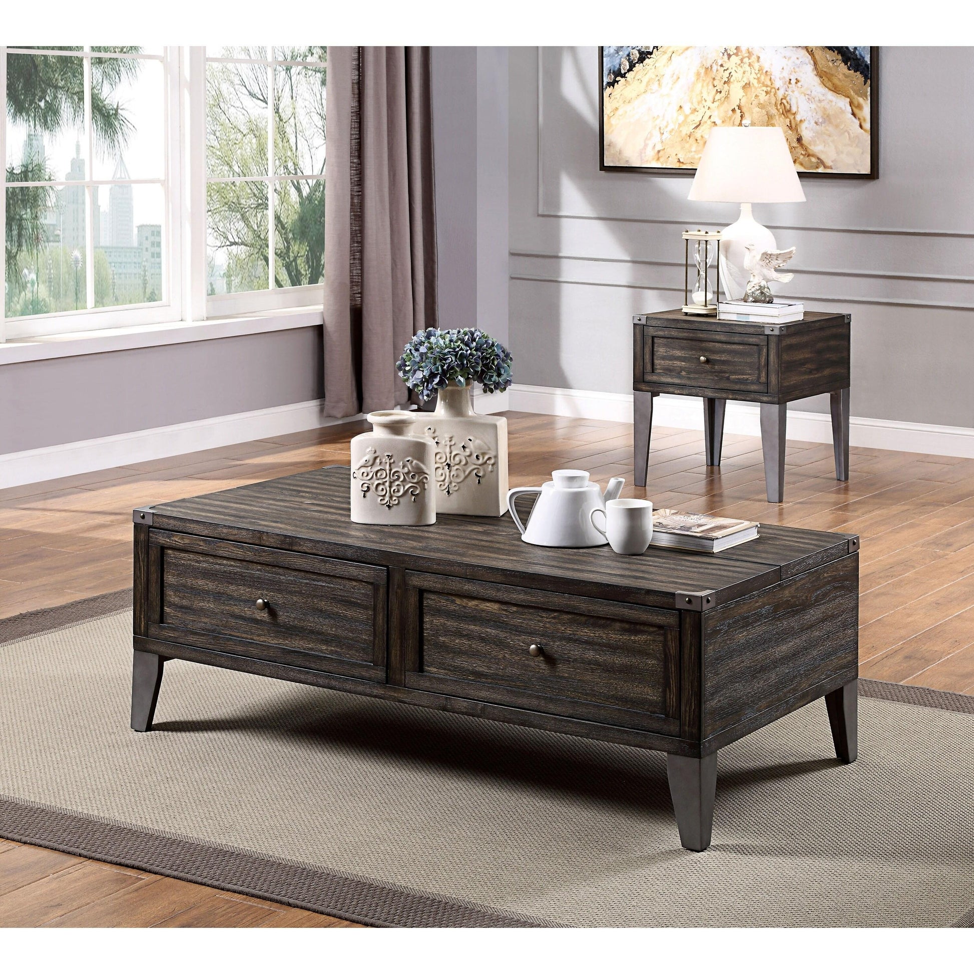  Furniture of America Piedmont Lift Top Coffee Table CM4387C IMAGE 4