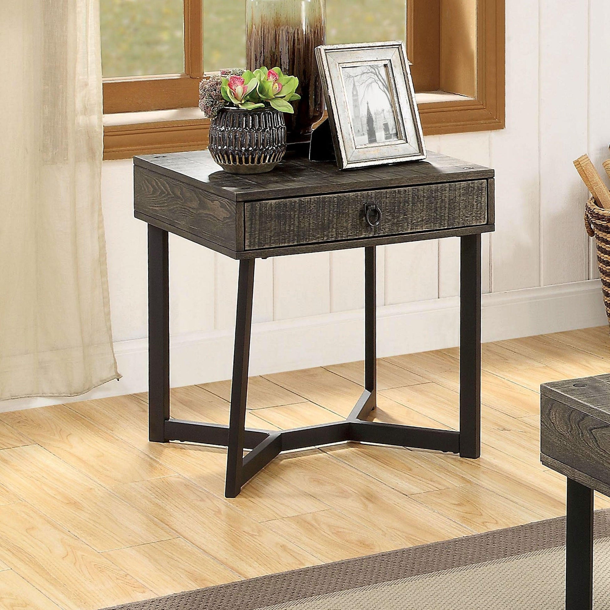  Furniture of America Veblen End Table CM4498E IMAGE 1