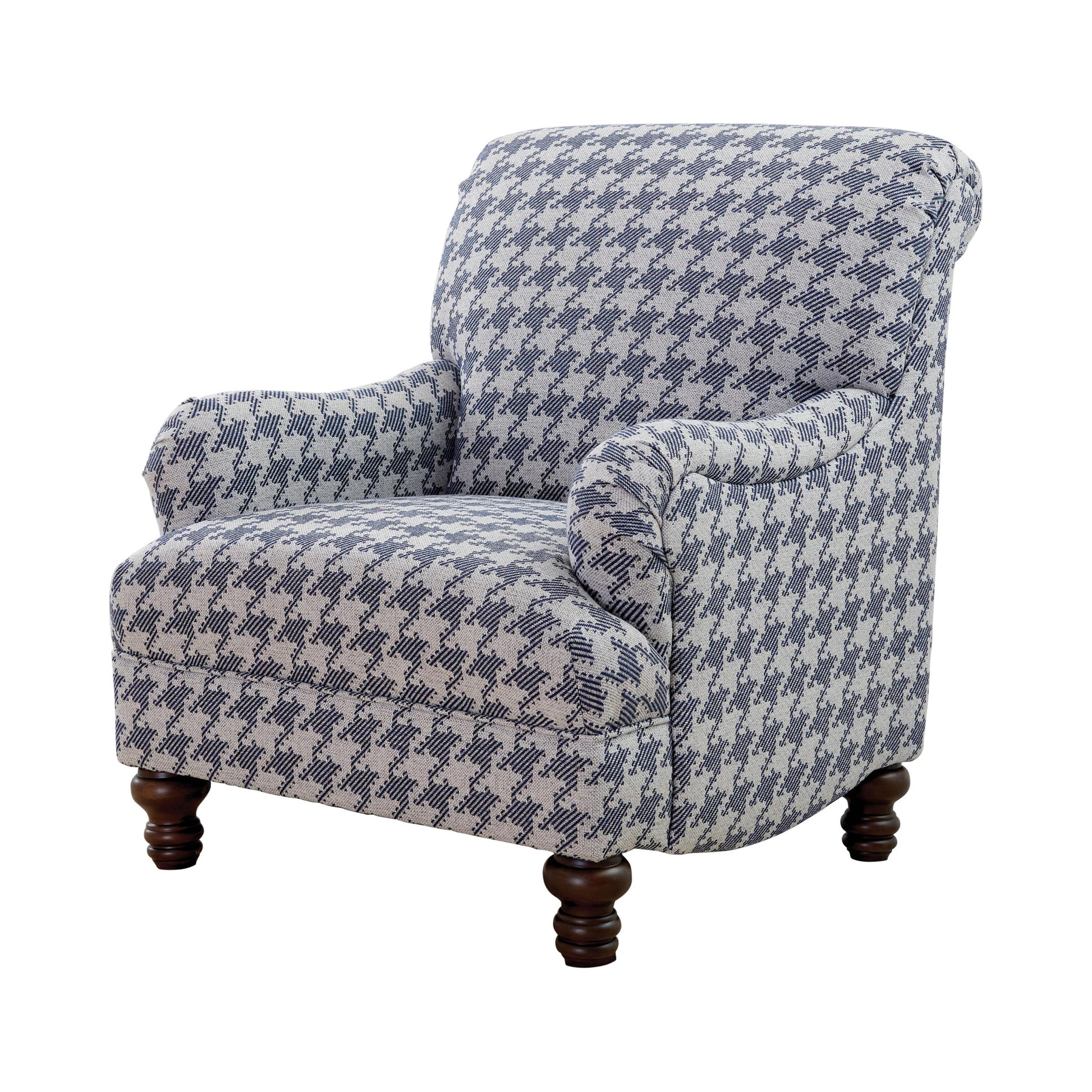  Coaster Furniture Glenn 903093 Upholstered English Arm Accent Chair - Blue IMAGE 1