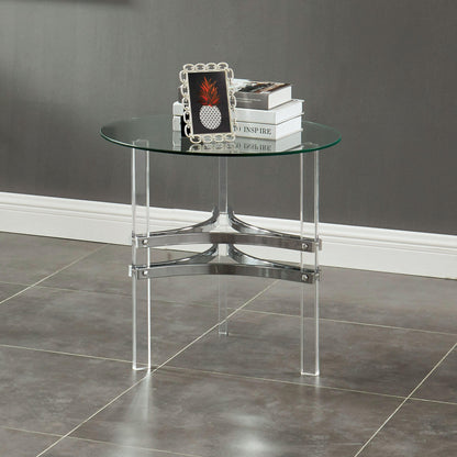  Furniture of America Tirso End Table CM4350E IMAGE 2