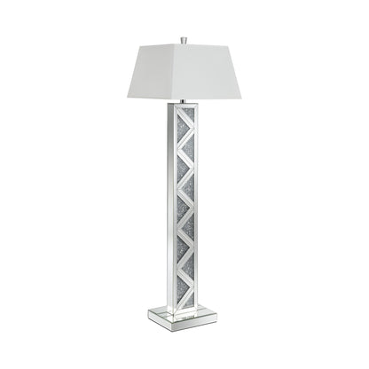 Coaster Furniture Carmen 920140 65-inch Empire Mirrored Acrylic Floor Lamp - Silver IMAGE 1