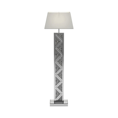 Coaster Furniture Carmen 920140 65-inch Empire Mirrored Acrylic Floor Lamp - Silver IMAGE 2