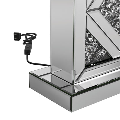 Coaster Furniture Carmen 920141 32-inch Tapered Shade Mirrored Table Lamp - Silver IMAGE 8
