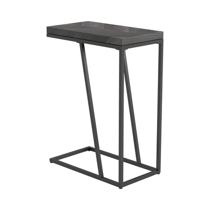 Coaster Furniture Sergio 931146 Engineered Wood C-Shaped Sofa Side Table - Rustic Grey IMAGE 1