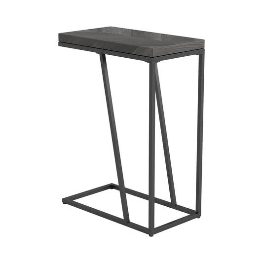 Coaster Furniture Sergio 931146 Engineered Wood C-Shaped Sofa Side Table - Rustic Grey IMAGE 1