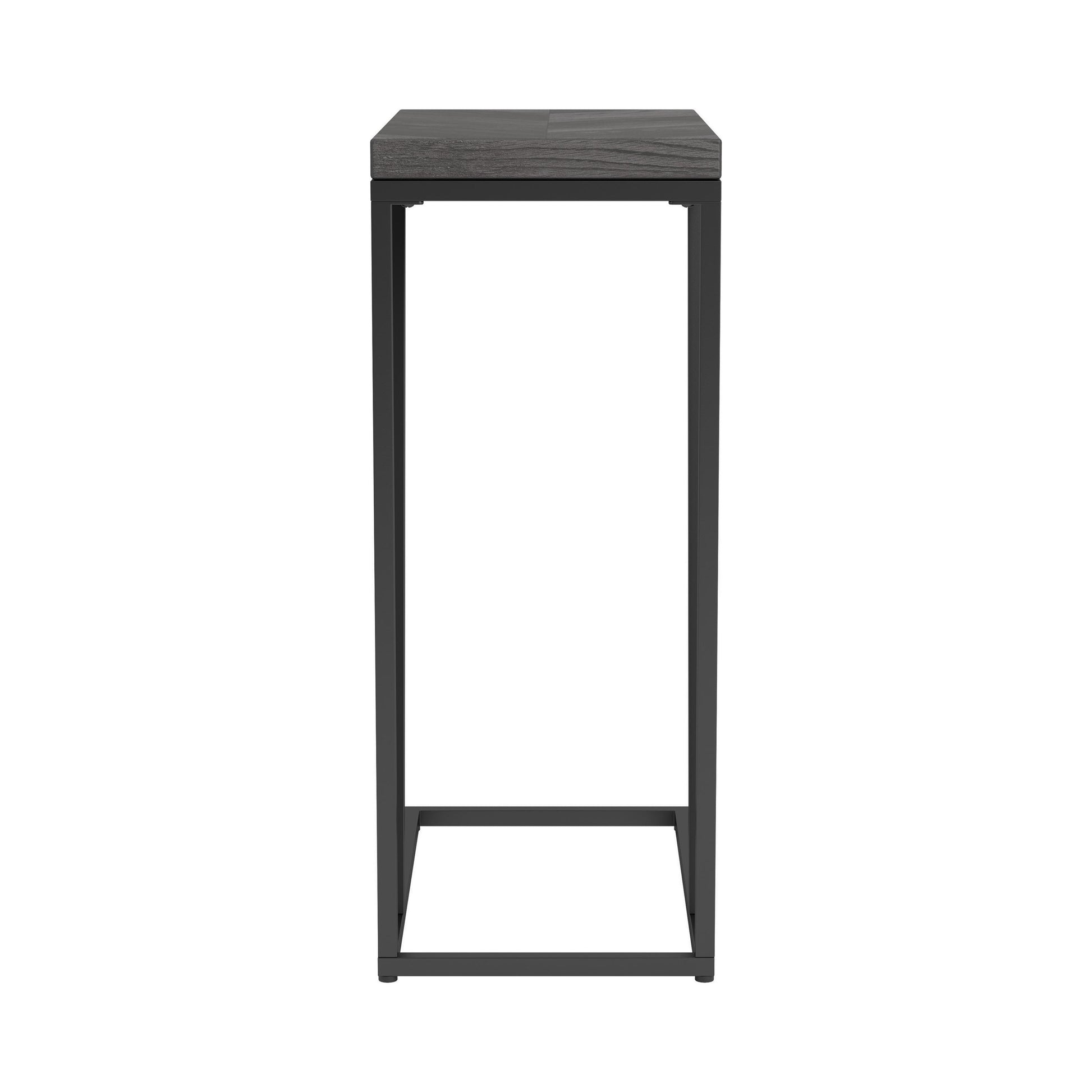 Coaster Furniture Sergio 931146 Engineered Wood C-Shaped Sofa Side Table - Rustic Grey IMAGE 2
