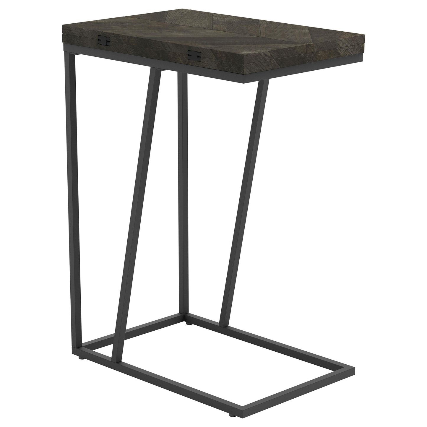 Coaster Furniture Carly 931156 Expandable Engineered Wood C-Shaped Side Table - Grey IMAGE 1