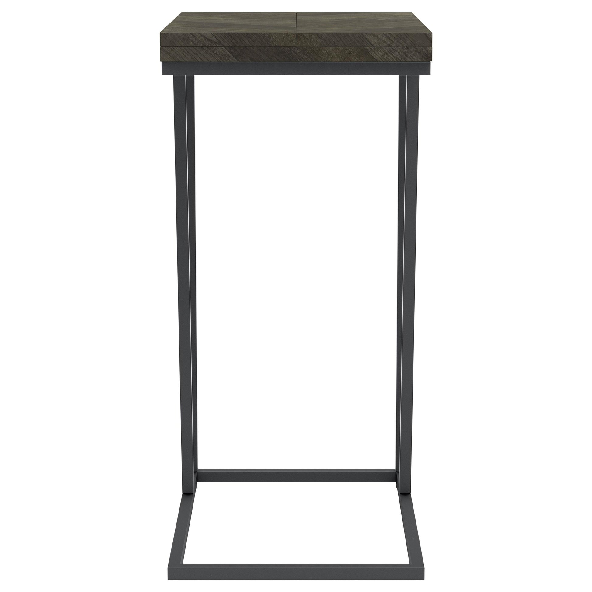 Coaster Furniture Carly 931156 Expandable Engineered Wood C-Shaped Side Table - Grey IMAGE 3