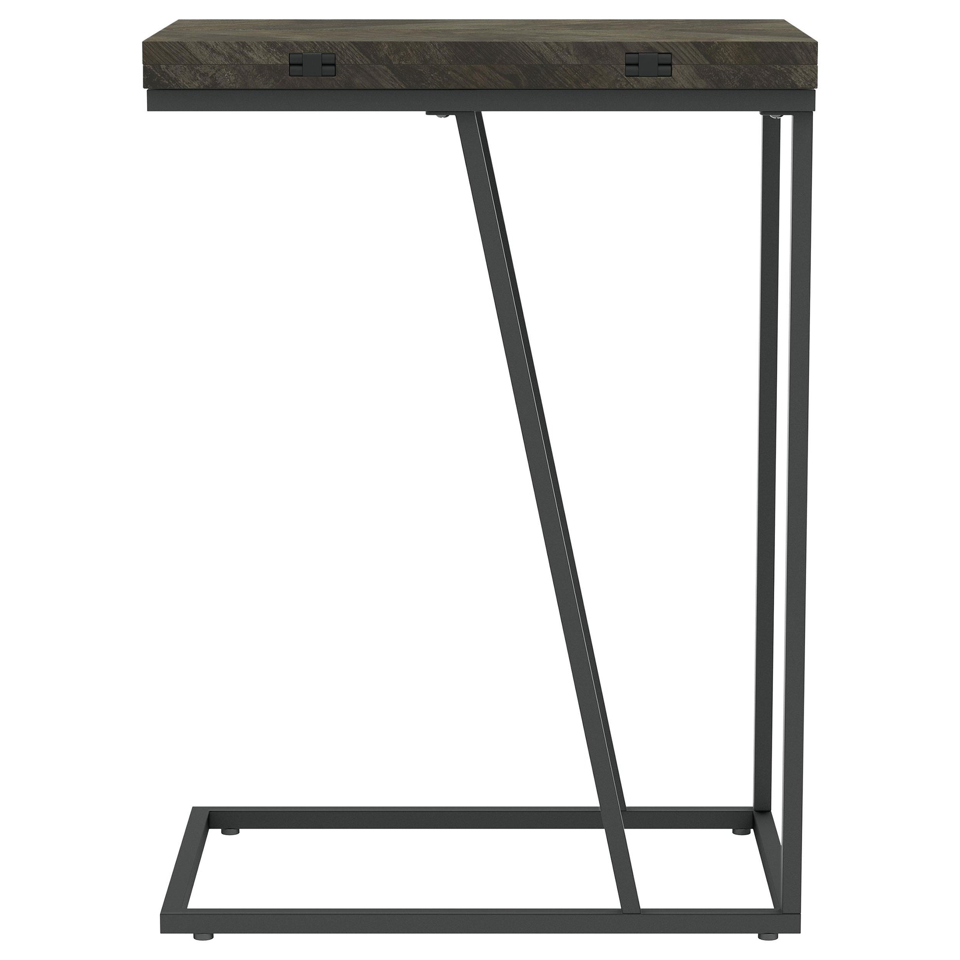 Coaster Furniture Carly 931156 Expandable Engineered Wood C-Shaped Side Table - Grey IMAGE 5