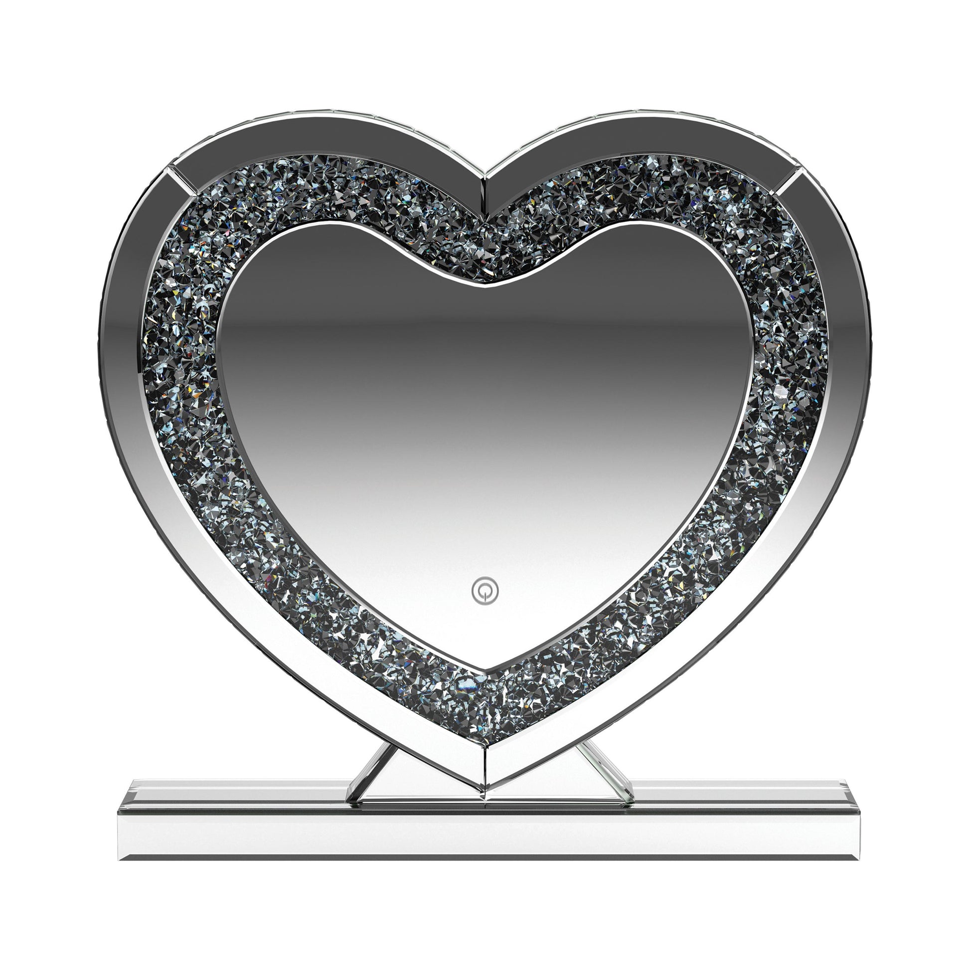 Coaster Furniture Euston 961528 Heart Shaped Vanity Mirror - Silver IMAGE 3