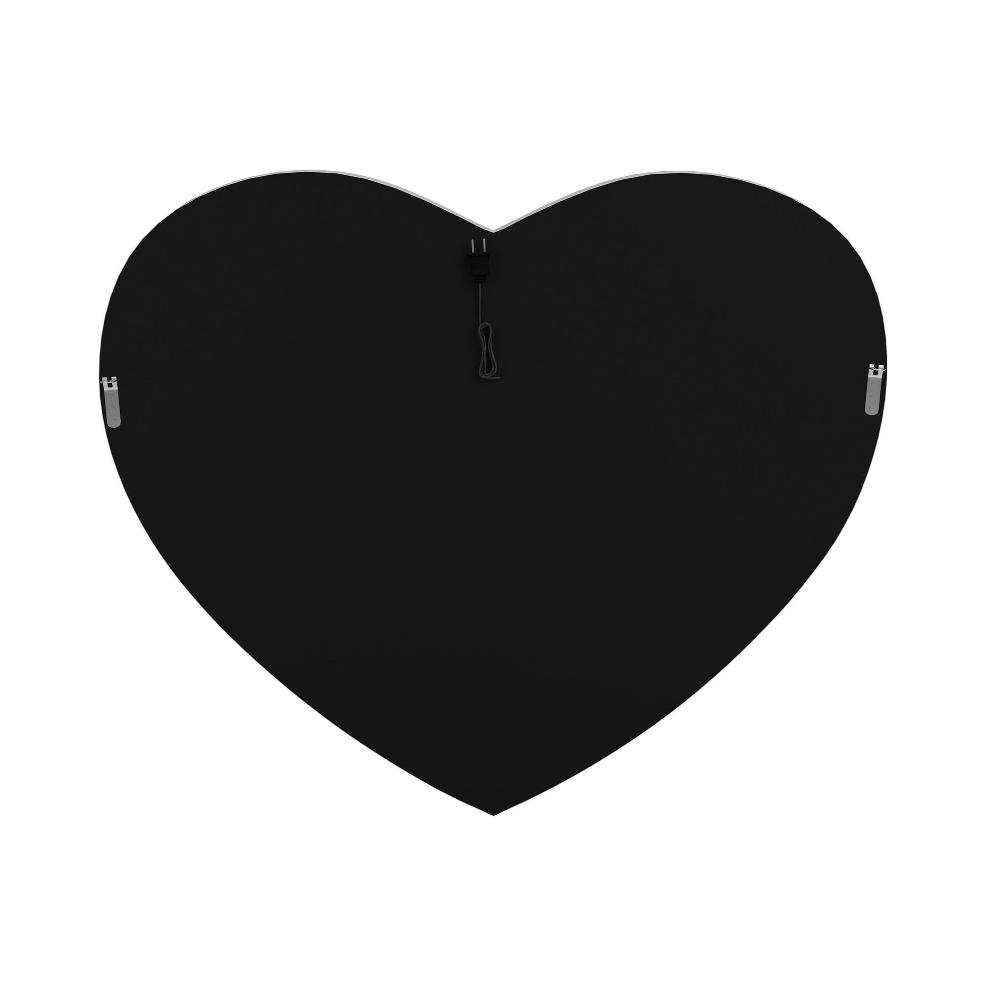  Coaster Furniture Aiko 961535 36 x 30 Inch Heart Shaped LED Light Wall Mirror - Silver IMAGE 6
