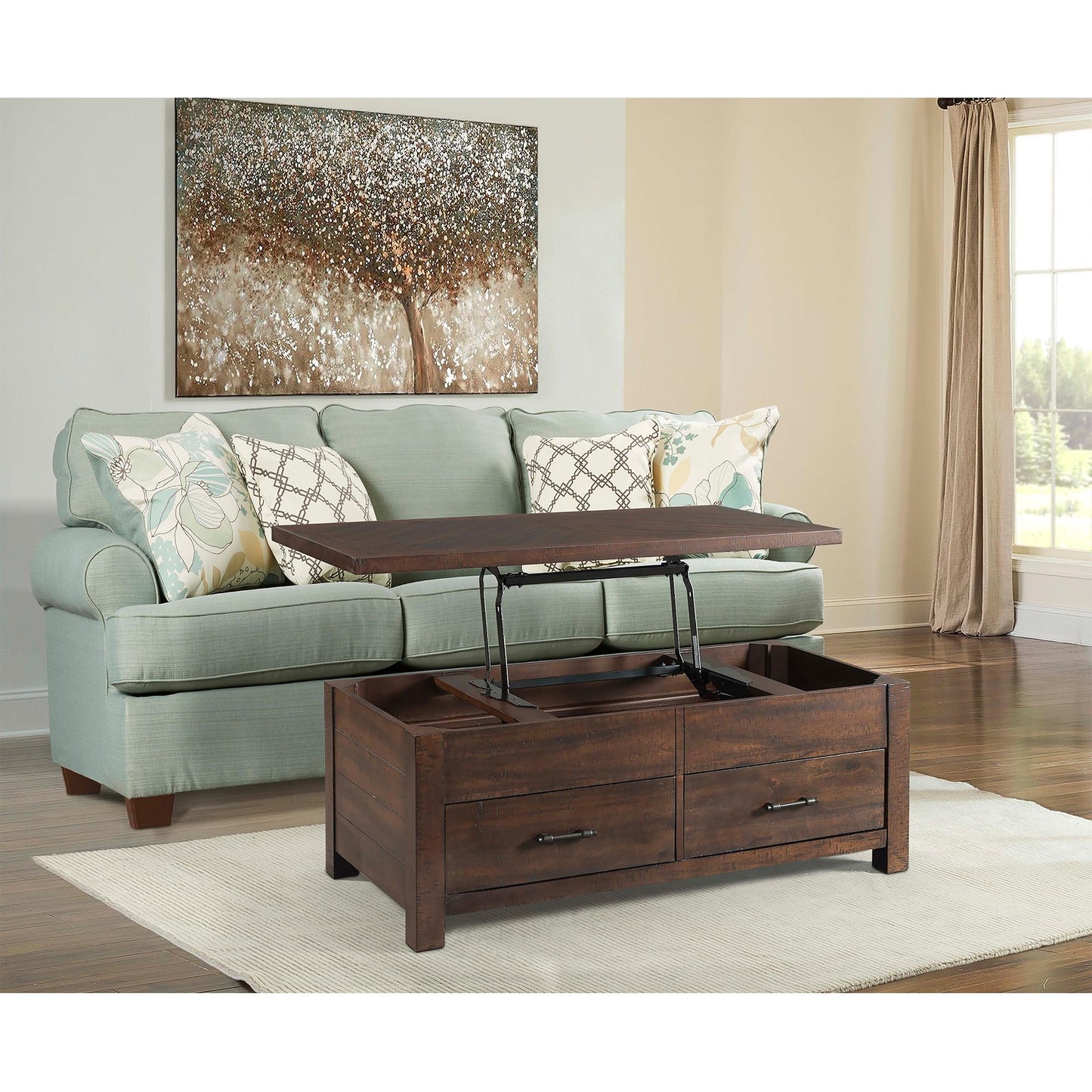 Elements International Jax TJX100CTLT Lift Top Coffee Table IMAGE 7