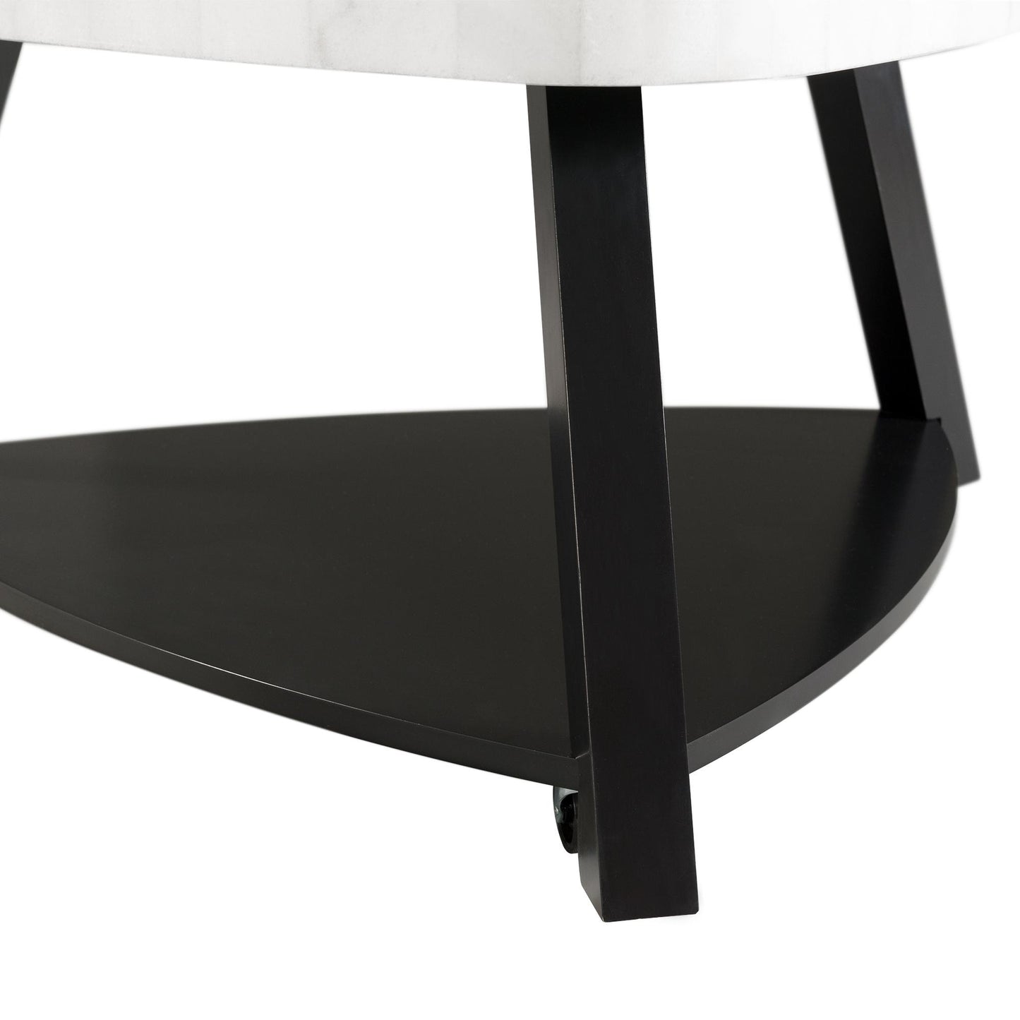  Elements International Trinity CTN100CT White Marble Top Coffee Table IMAGE 6