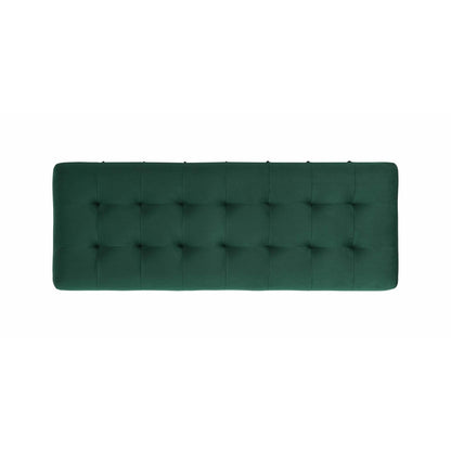 Elements International Crosby Tufted Storage Ottoman - Evergreen IMAGE 7