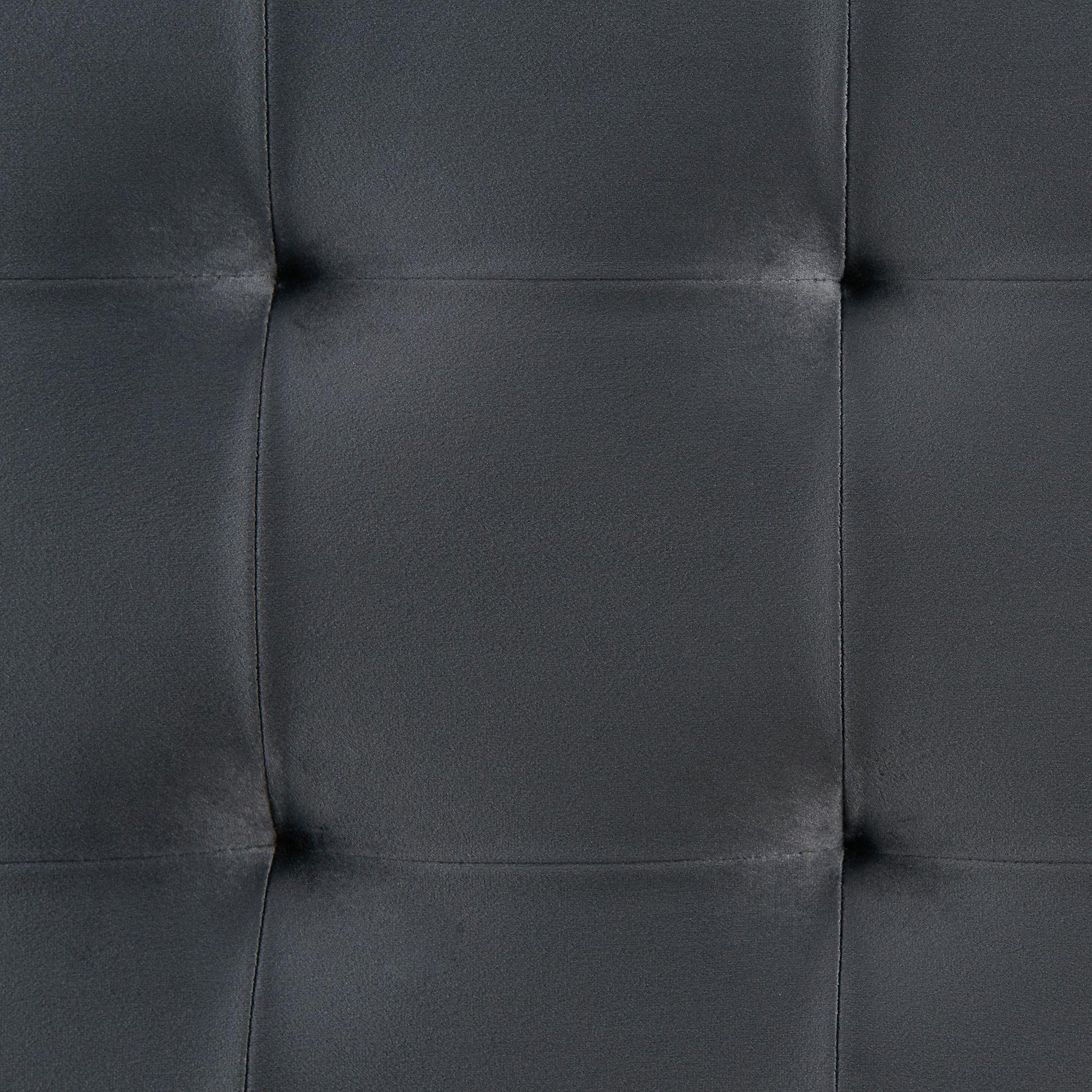 Elements International Crosby Tufted Storage Ottoman - Gun Metal IMAGE 12