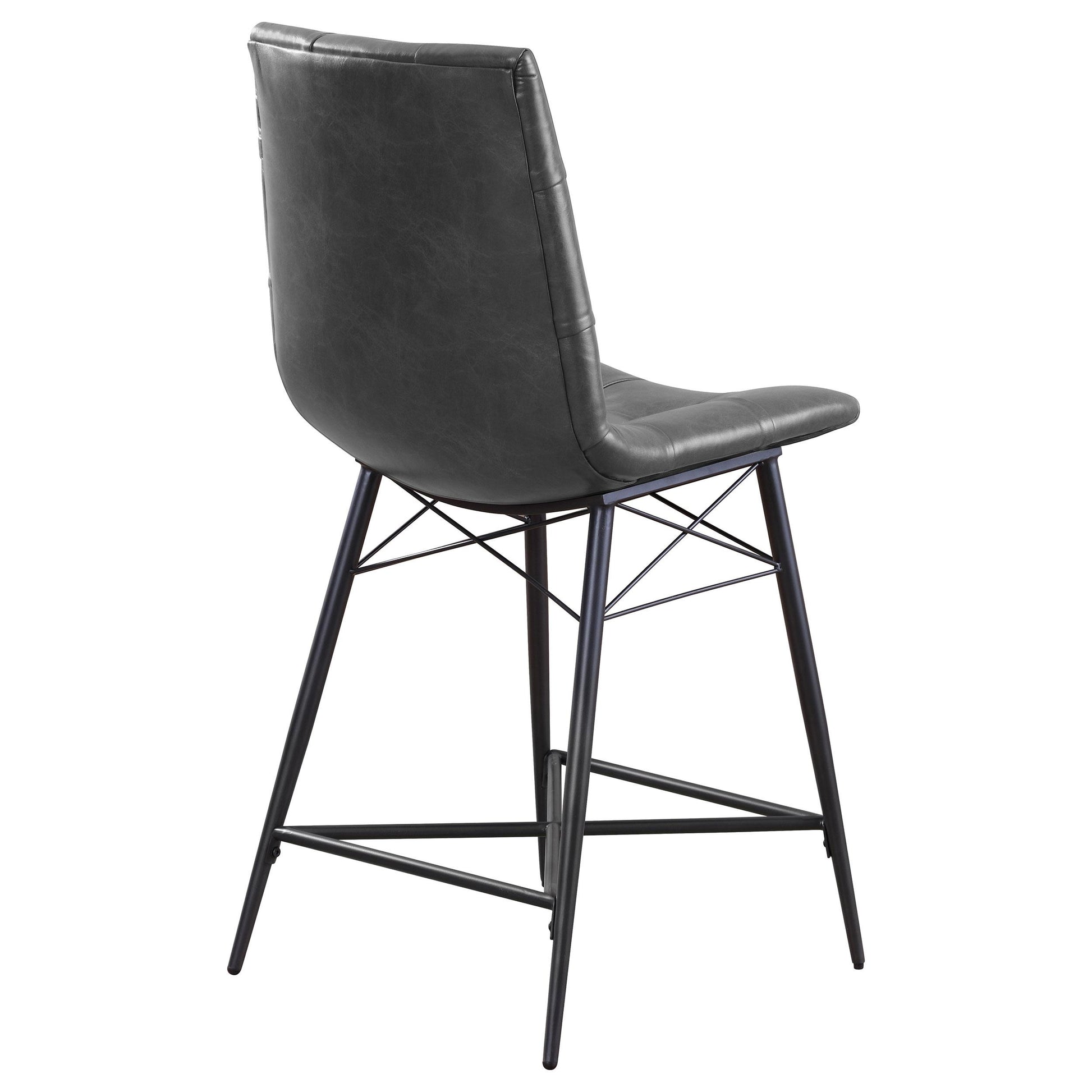 Coaster Furniture Aiken 107859 Upholstered Tufted Counter Chair - Charcoal IMAGE 7