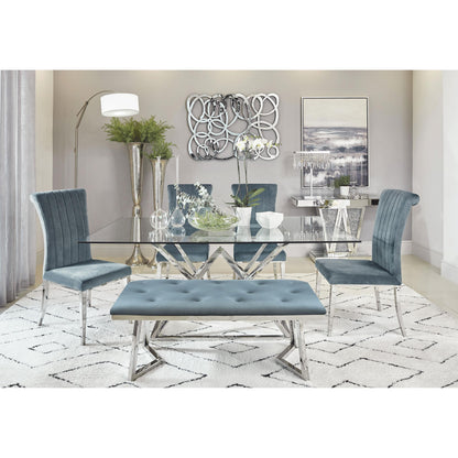 Coaster Furniture Beaufort 109452 Upholstered Dining Side Chair - Steel Grey IMAGE 10