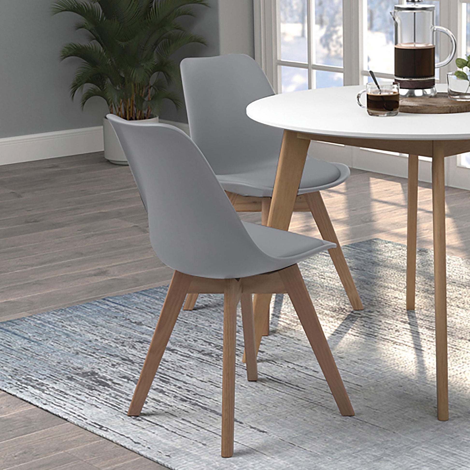  Coaster Furniture Caballo 110132 Polypropylene Dining Side Chair - Grey IMAGE 9