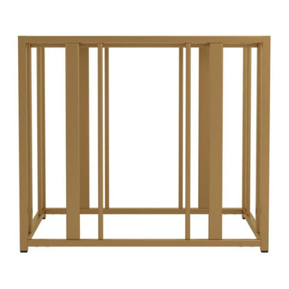 Coaster Furniture Adri 723607 Rectangular Glass Top Side End Table - Matte Brass IMAGE 3