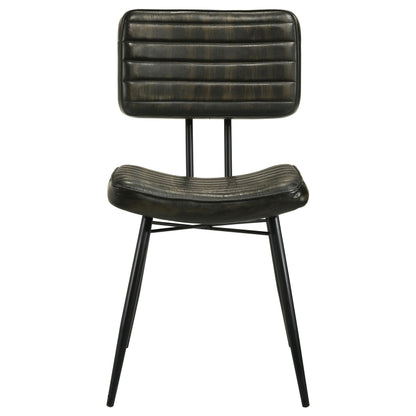 Coaster Furniture Misty 110652 Leather Upholstered Dining Chair - Espresso IMAGE 2