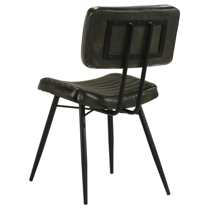 Coaster Furniture Misty 110652 Leather Upholstered Dining Chair - Espresso IMAGE 5