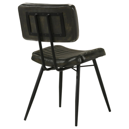 Coaster Furniture Misty 110652 Leather Upholstered Dining Chair - Espresso IMAGE 6