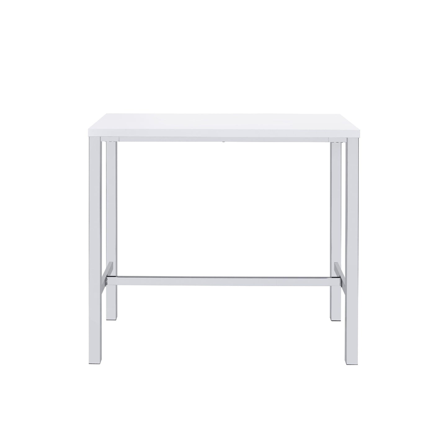 Coaster Furniture Natividad 182525 5-piece Pub Height Bar Table Set - White High Gloss IMAGE 3