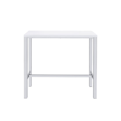 Coaster Furniture Natividad 182525 5-piece Pub Height Bar Table Set - White High Gloss IMAGE 3