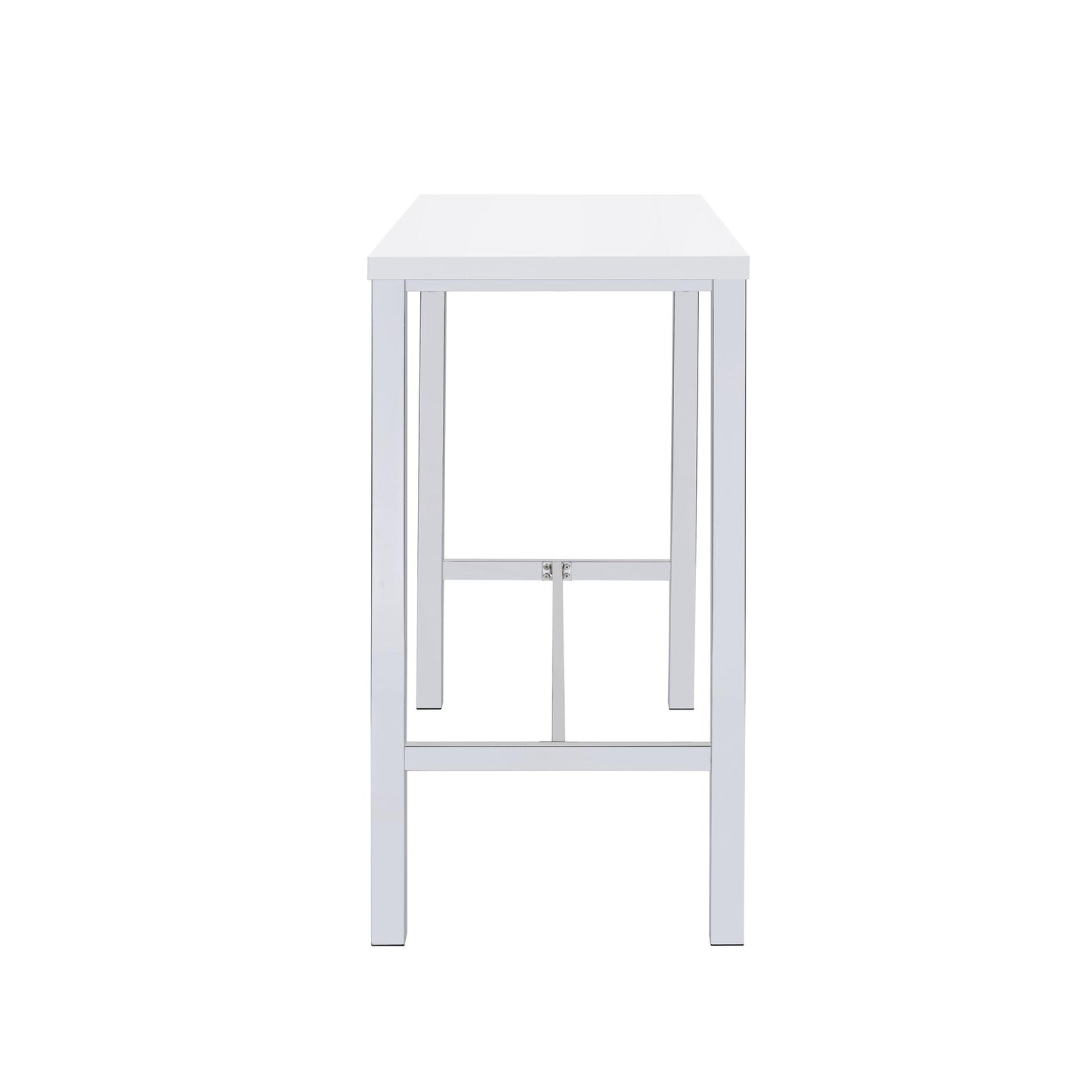 Coaster Furniture Natividad 182525 5-piece Pub Height Bar Table Set - White High Gloss IMAGE 4