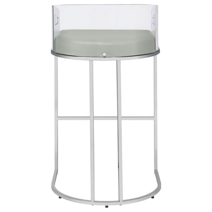 Coaster Furniture Thermosolis 183406 Clear Acrylic Bar Chair - Chrome IMAGE 6