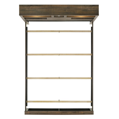  Elements International Bailey BY520FB Full Bookcase Bed with Bluetooth IMAGE 3