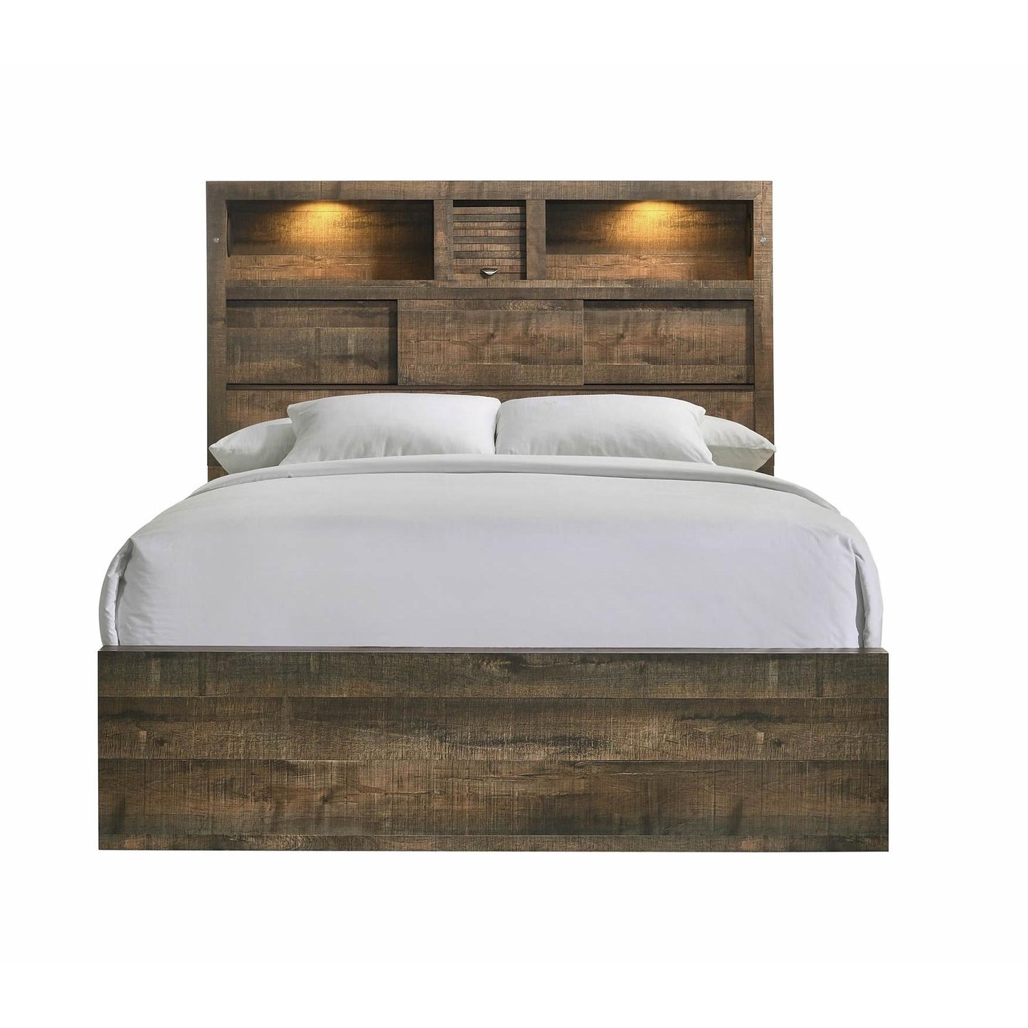  Elements International Bailey BY520TB Twin Bookcase Bed with Bluetooth IMAGE 2