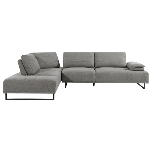 Coaster Furniture Arden 508888 Upholstered Sectional Sofa with Adjustable Back - Taupe IMAGE 1