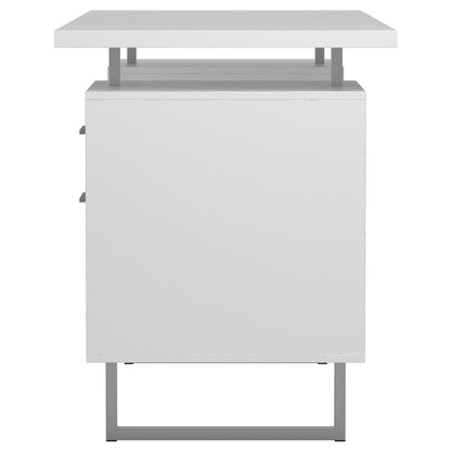 Coaster Furniture Lawtey 803521 60-inch 2-Drawer Computer Desk - White High Gloss IMAGE 6