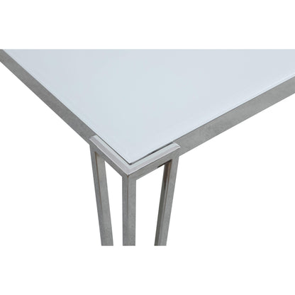 Coaster Furniture Pauline 193001 Rectangular 64-inch Glass Top Dining Table - Chrome IMAGE 4