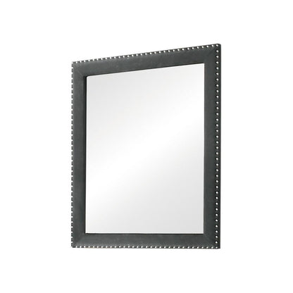 Coaster Furniture Melody 223384 Upholstered Dresser Mirror - Grey IMAGE 1