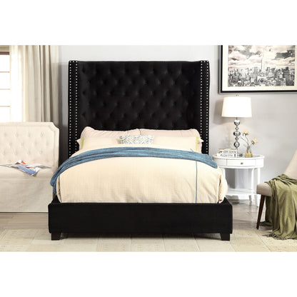  Furniture of America Mirabelle King Upholstered Panel Bed CM7679BK-EK-VN IMAGE 5