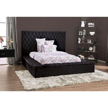  Furniture of America Davida California King Upholstered Platform Bed with Storage CM7897BK-CK-BED IMAGE 2