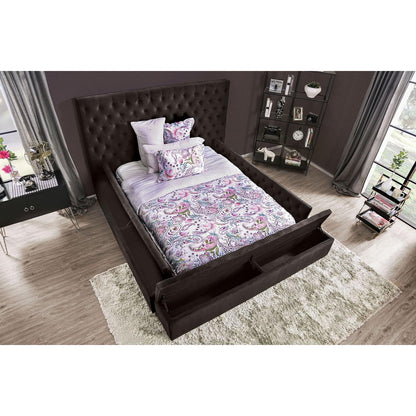  Furniture of America Davida California King Upholstered Platform Bed with Storage CM7897BK-CK-BED IMAGE 4