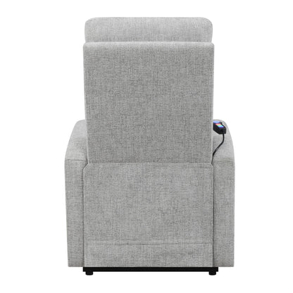 Coaster Furniture Howie 609402P Upholstered Power Lift Massage Chair - Grey IMAGE 6
