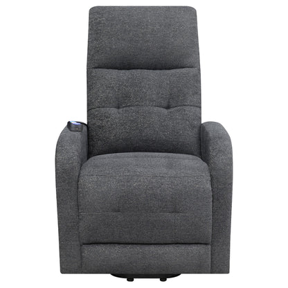 Coaster Furniture Howie 609403P Upholstered Power Lift Massage Chair - Charcoal IMAGE 5