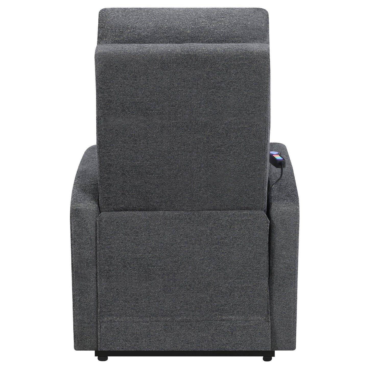 Coaster Furniture Howie 609403P Upholstered Power Lift Massage Chair - Charcoal IMAGE 8