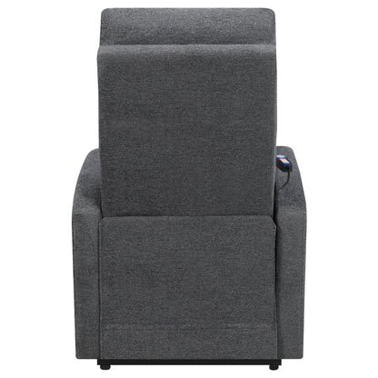 Coaster Furniture Howie 609403P Upholstered Power Lift Massage Chair - Charcoal IMAGE 8