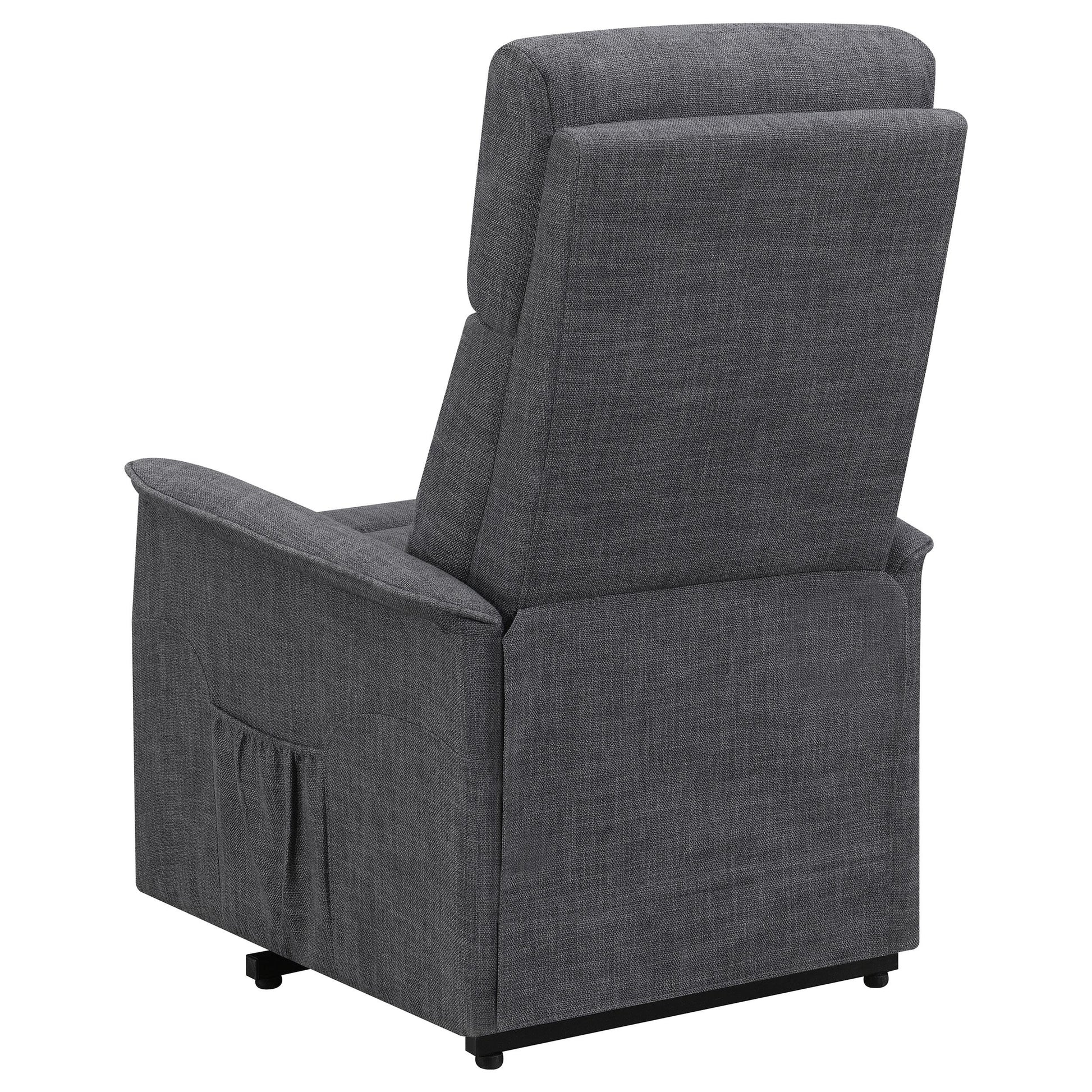 Coaster Furniture Herrera 609406P Upholstered Power Lift Massage Chair - Charcoal IMAGE 7