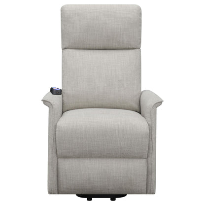 Coaster Furniture Herrera 609407P Upholstered Power Lift Massage Chair - Beige IMAGE 5