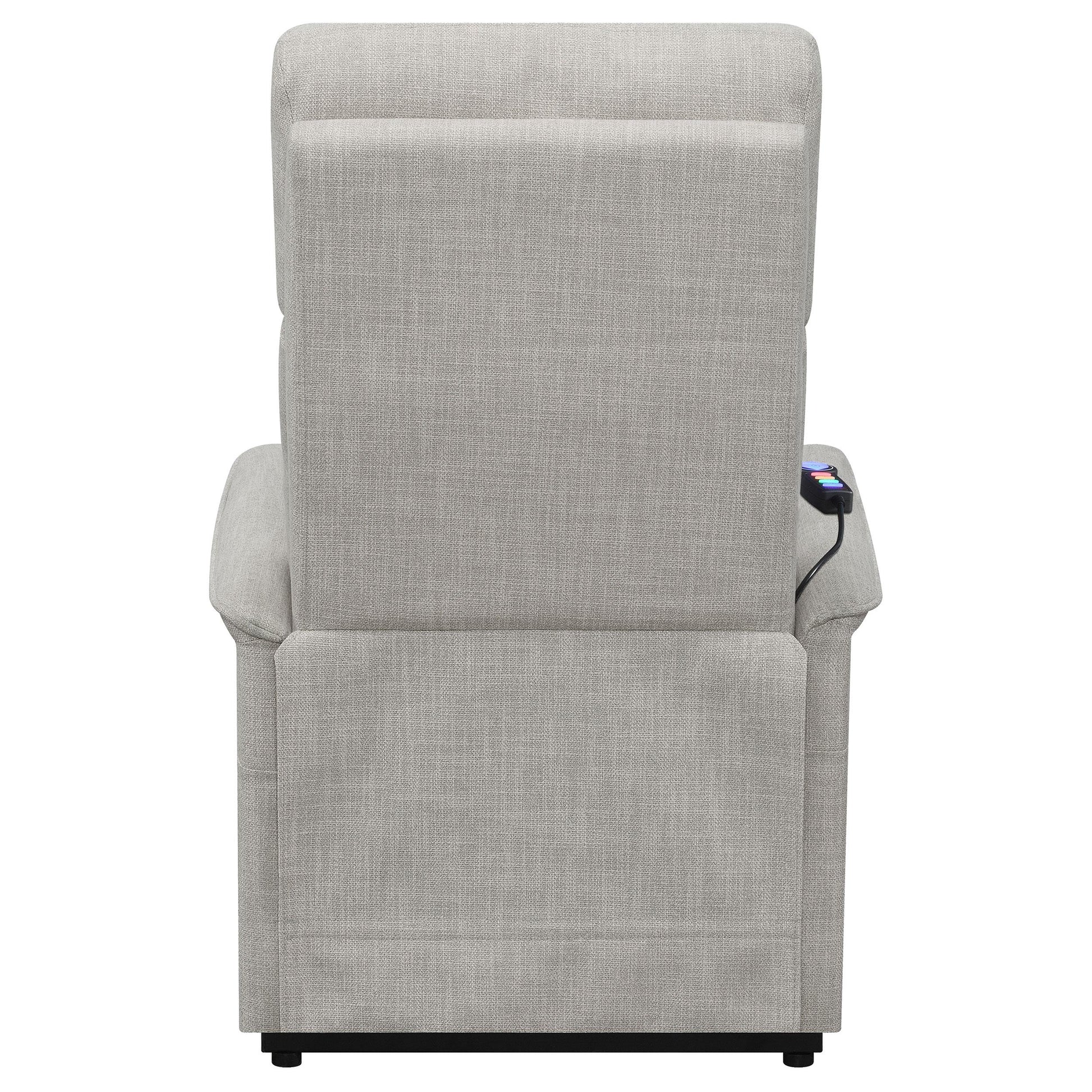 Coaster Furniture Herrera 609407P Upholstered Power Lift Massage Chair - Beige IMAGE 8