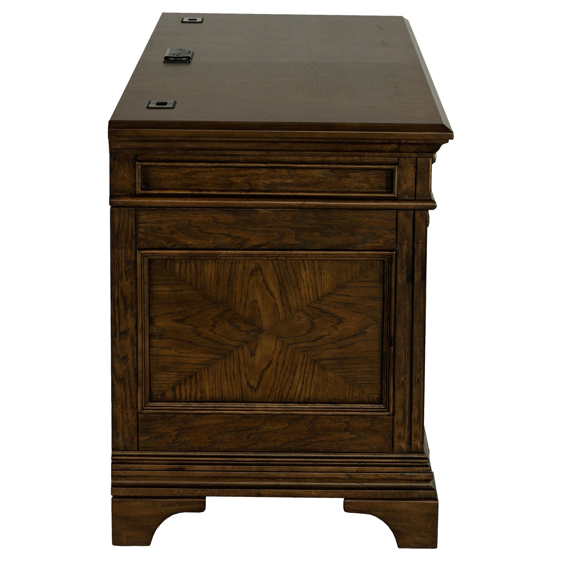  Coaster Furniture Hartshill 881282 66-inch 5-Drawer Credenza Office Desk - Burnish Oak IMAGE 7